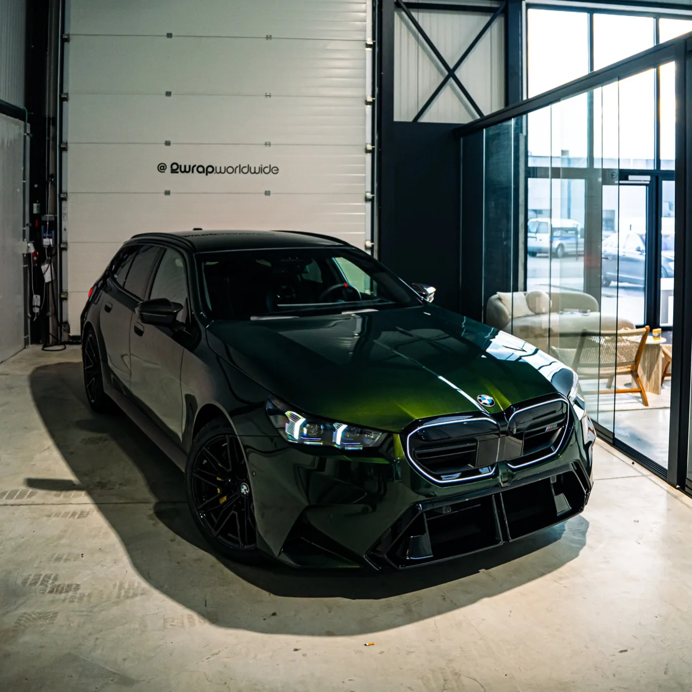 BMW M5 Touring in Individual San Remo Green met Full Front PPF en keramische coating