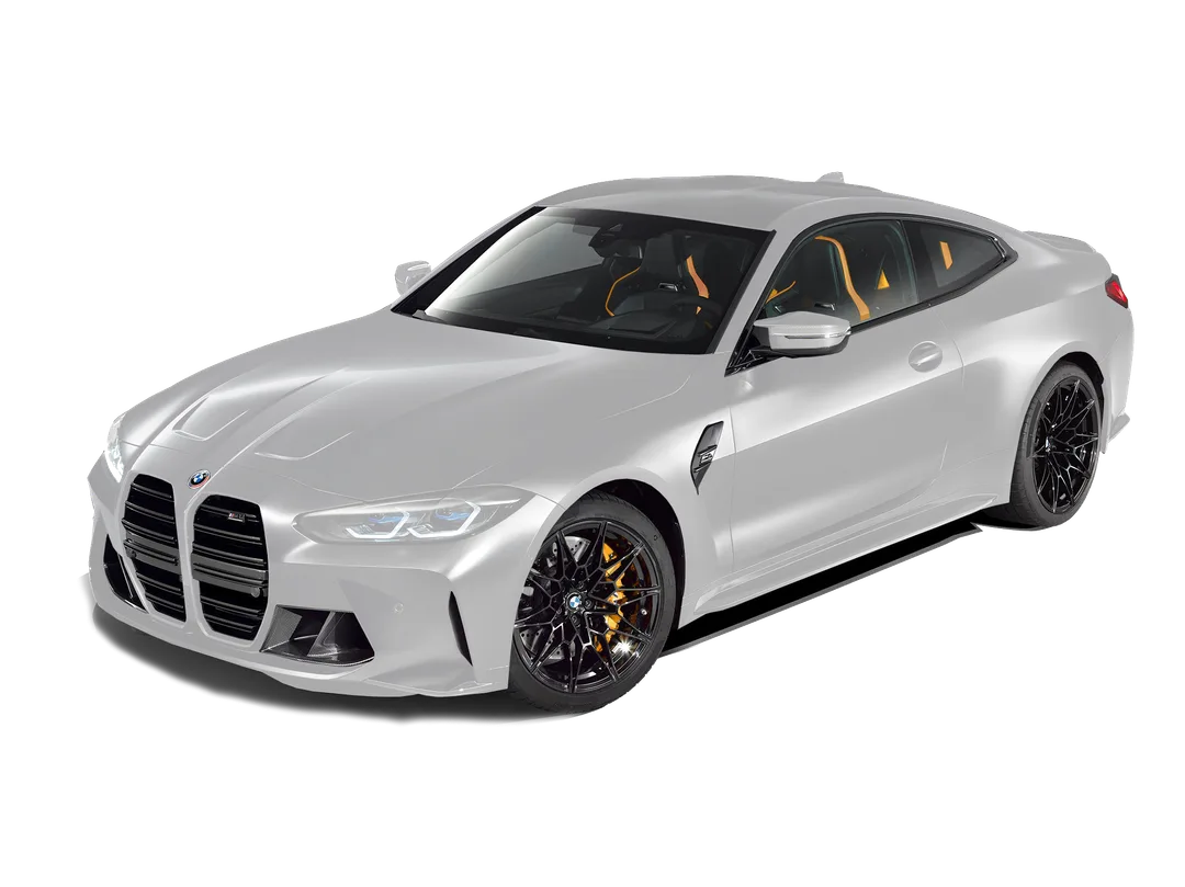 Tekening van een BMW M4 die volledig in folie is gezet